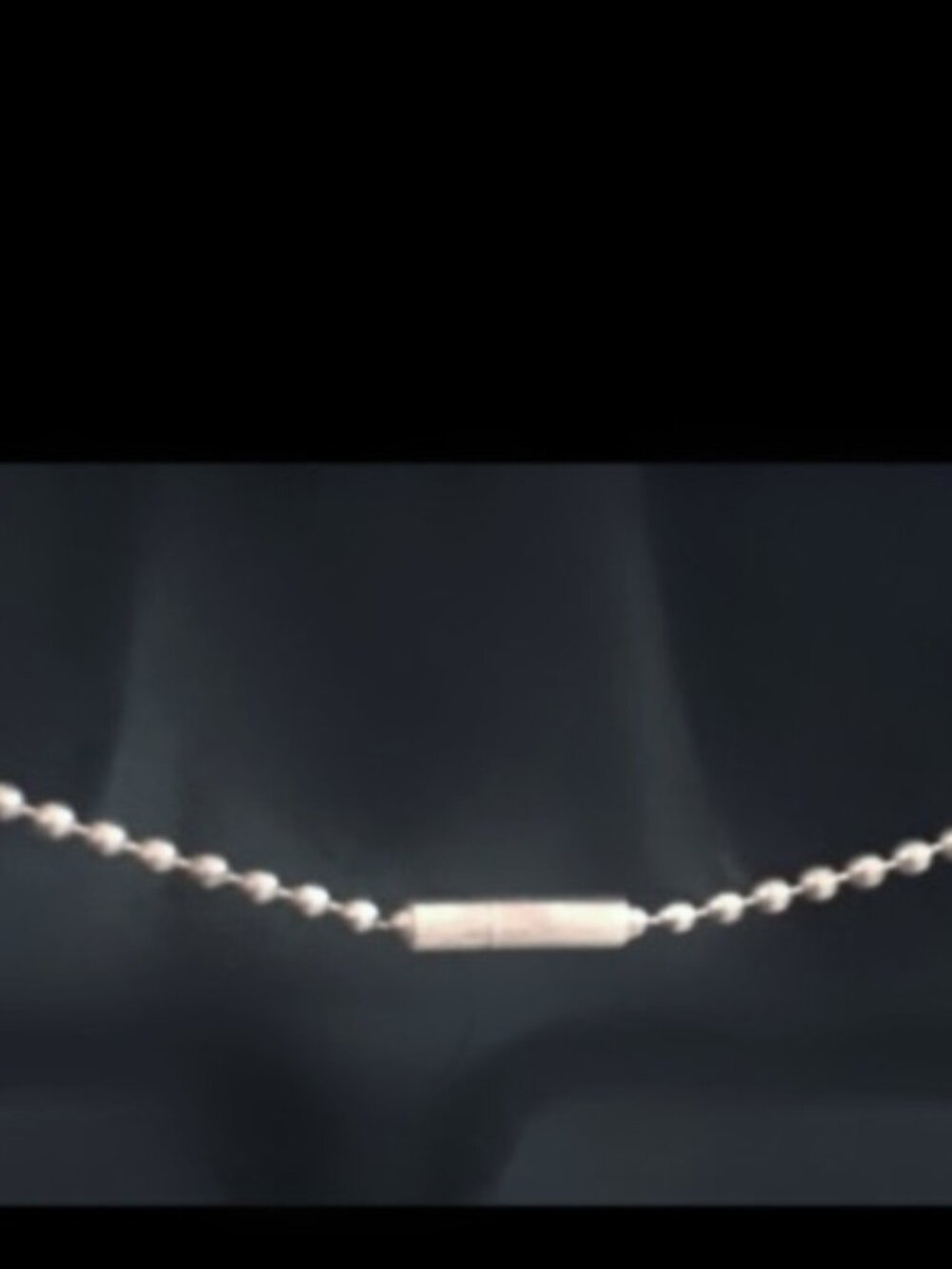 Auth Solid 925 GUCCI (w Serial #) Ball Chain Monogrammed Plate Choker Chain - Picture 4 of 8